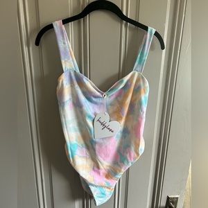 Buddy Loves Pastel one piece swimsuit Large